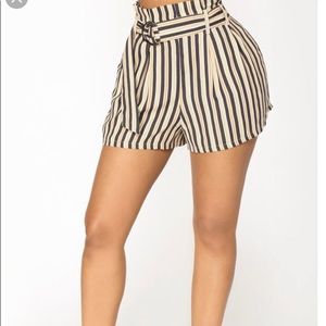Marie Striped Shorts